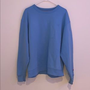 blue champion sweatshirt